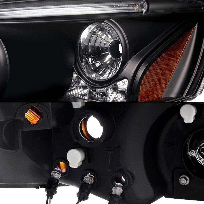 Spyder® - Pontiac G6 4 Doors 2005 Black Halo Projector Headlights with ...