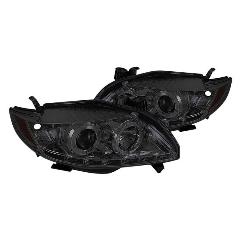 Spyder Auto 5008695 LED Halo Projector Headlights Black/Clear - 自動車