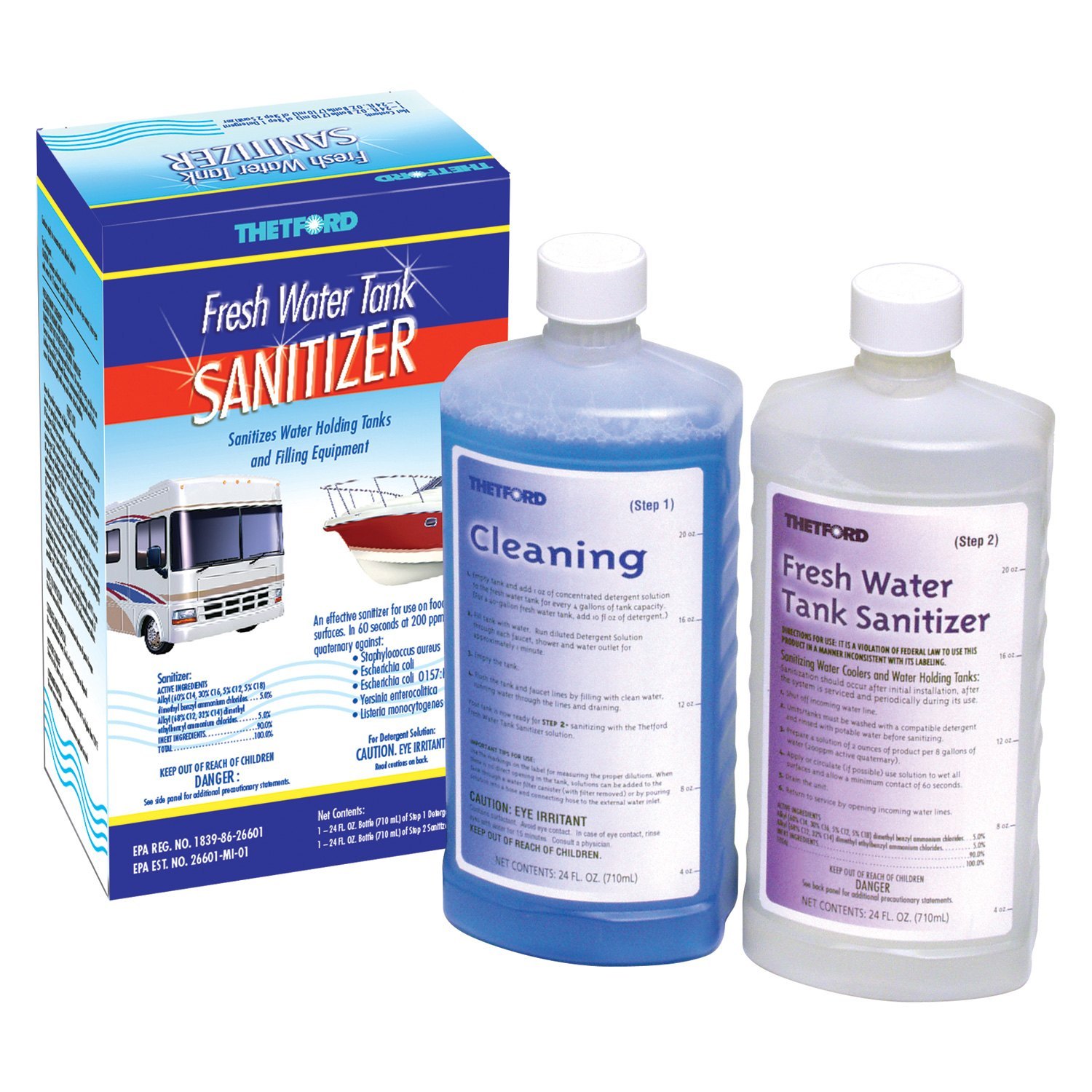 Thetford® 36662 - RV Marine Fresh Water Sanitizer Kit Thetford Fresh Water Tank Sanitizer Vs Bleach