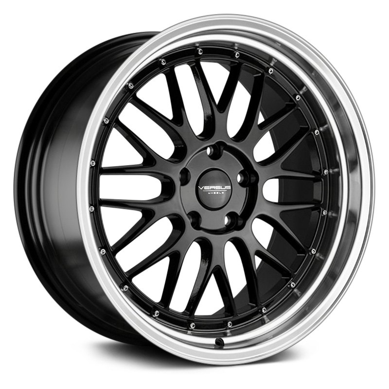 VERSUS® VS243 Wheels Black with Machined Lip Rims