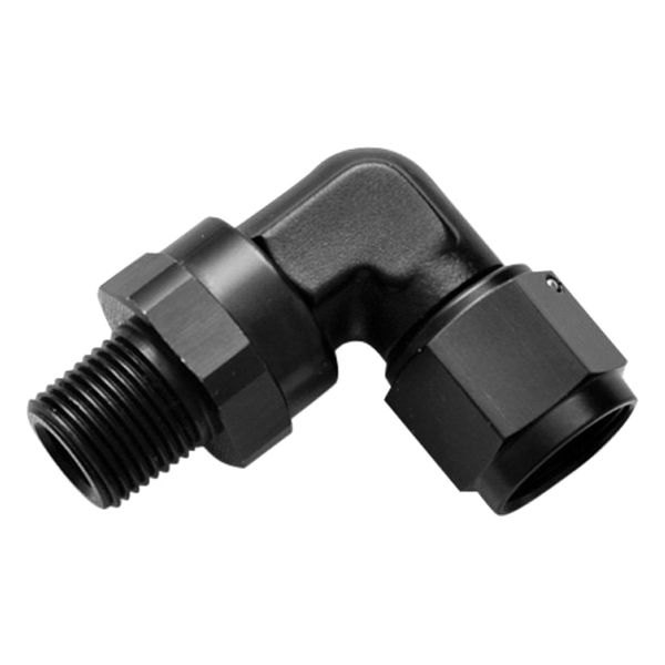 90 Degree 6 AN Female Swivel Adapter Fitting BLK 6AN Male To