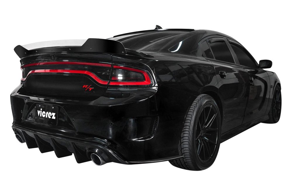 For Dodge Charger 2015-2019 Vicrez V3R Style Rear Side Bumper Splitters