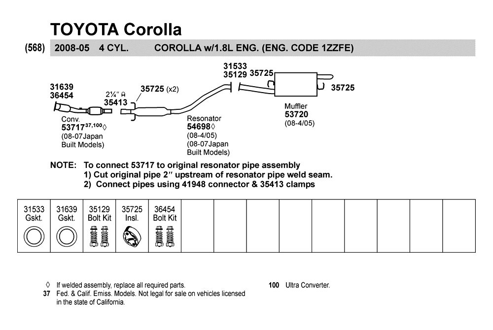 25 2006 Toyota Corolla Exhaust System Diagram - Free Wiring Diagram Source